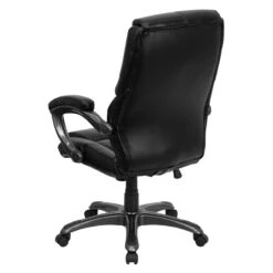 High Back Black Leather Overstuffed Executive Swivel Chair With Arms - By Flash Furniture - Madison Seating 11 High Back Black Leather Overstuffed Executive Swivel Chair With Arms - By Flash Furniture - Madison Seating -Executive Chairs Sales High Back Black Leather Overstuffed Executive Swivel Chair with Arms by Flash Furniture 3