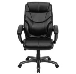 High Back Black Leather Overstuffed Executive Swivel Chair With Arms - By Flash Furniture - Madison Seating 13 High Back Black Leather Overstuffed Executive Swivel Chair With Arms - By Flash Furniture - Madison Seating -Executive Chairs Sales High Back Black Leather Overstuffed Executive Swivel Chair with Arms by Flash Furniture 5
