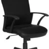 High Back Black Leather And Mesh Executive Swivel Chair With Arms - By Flash Furniture - Madison Seating