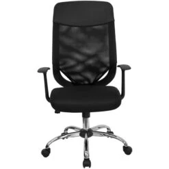 High Back Black Mesh Executive Swivel Chair With Arms - By Flash Furniture - Madison Seating 14 High Back Black Mesh Executive Swivel Chair With Arms - By Flash Furniture - Madison Seating -Executive Chairs Sales High Back Black Mesh Executive Swivel Chair with Arms by Flash Furniture 5