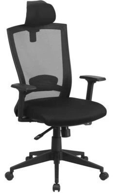 High Back Black Mesh Executive Swivel Chair With Back Angle Adjustment And Adjustable Arms - By Flash Furniture - Madison Seating