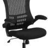 High Back Black Mesh Executive Swivel Chair With Chrome Plated Nylon Base And Flip-Up Arms - By Flash Furniture - Madison Seating -Executive Chairs Sales High Back Black Mesh Executive Swivel Chair with Chrome Plated Nylon Base and Flip Up Arms by Flash Furniture