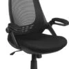 High Back Black Mesh Executive Swivel Chair With Flip-Up Arms - By Flash Furniture - Madison Seating -Executive Chairs Sales High Back Black Mesh Executive Swivel Chair with Flip Up Arms by Flash Furniture