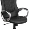 High Back Black Vinyl Executive Swivel Chair With Arms - By Flash Furniture - Madison Seating 1 High Back Black Vinyl Executive Swivel Chair With Arms - By Flash Furniture - Madison Seating -Executive Chairs Sales High Back Black Vinyl Executive Swivel Chair with Arms by Flash Furniture