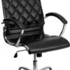 High Back Designer Black Leather Executive Swivel Chair With Chrome Base And Arms - By Flash Furniture - Madison Seating -Executive Chairs Sales High Back Designer Black Leather Executive Swivel Chair with Chrome Base and Arms by Flash Furniture