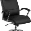 High Back Designer Black Leather Executive Swivel Chair With Chrome Base And Arms - By Flash Furniture - Madison Seating -Executive Chairs Sales High Back Designer Black Leather Executive Swivel Chair with Chrome Base and Arms by Flash Furniture 4