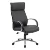 High Back Executive Chair With Aluminum Arms And Chair Base - Without Knee Tilt By Boss Office Products - Madison Seating