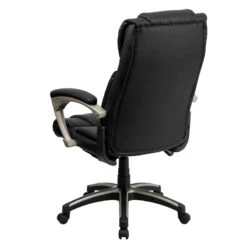 High Back Folding Black Leather Executive Swivel Chair With Arms - By Flash Furniture - Madison Seating -Executive Chairs Sales High Back Folding Black Leather Executive Swivel Chair with Arms by Flash Furniture 2