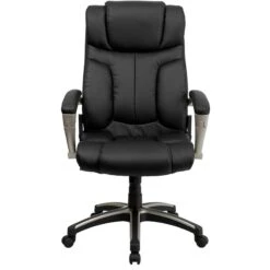 High Back Folding Black Leather Executive Swivel Chair With Arms - By Flash Furniture - Madison Seating -Executive Chairs Sales High Back Folding Black Leather Executive Swivel Chair with Arms by Flash Furniture 5