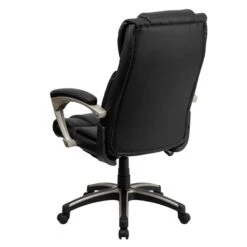 High Back Folding Black Leather Executive Swivel Chair With Arms - By Flash Furniture - Madison Seating -Executive Chairs Sales High Back Folding Black Leather Executive Swivel Chair with Arms by Flash Furniture 7