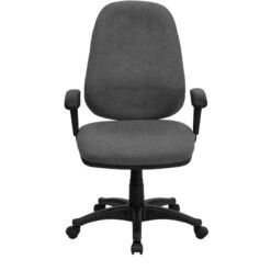 High Back Gray Fabric Executive Swivel Chair With Adjustable Arms - By Flash Furniture - Madison Seating -Executive Chairs Sales High Back Gray Fabric Executive Swivel Chair with Adjustable Arms by Flash Furniture 5