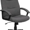 High Back Gray Fabric Executive Swivel Chair With Arms - By Flash Furniture - Madison Seating -Executive Chairs Sales High Back Gray Fabric Executive Swivel Chair with Arms by Flash Furniture