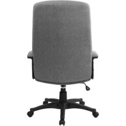 High Back Gray Fabric Executive Swivel Chair With Arms - By Flash Furniture - Madison Seating -Executive Chairs Sales High Back Gray Fabric Executive Swivel Chair with Arms by Flash Furniture 3