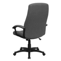 High Back Gray Fabric Executive Swivel Chair With Arms - By Flash Furniture - Madison Seating -Executive Chairs Sales High Back Gray Fabric Executive Swivel Chair with Arms by Flash Furniture 4