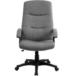 High Back Gray Fabric Executive Swivel Chair With Arms - By Flash Furniture - Madison Seating -Executive Chairs Sales High Back Gray Fabric Executive Swivel Chair with Arms by Flash Furniture 5