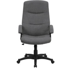 High Back Gray Fabric Executive Swivel Chair With Arms - By Flash Furniture - Madison Seating -Executive Chairs Sales High Back Gray Fabric Executive Swivel Chair with Arms by Flash Furniture 6