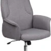 High Back Gray Fabric Executive Swivel Chair With Chrome Base And Fully Upholstered Arms - By Flash Furniture - Madison Seating 1 High Back Gray Fabric Executive Swivel Chair With Chrome Base And Fully Upholstered Arms - By Flash Furniture - Madison Seating -Executive Chairs Sales High Back Gray Fabric Executive Swivel Chair with Chrome Base and Fully Upholstered Arms by Flash Furniture