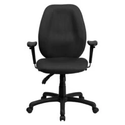 High Back Gray Fabric Multifunction Ergonomic Executive Swivel Chair With Adjustable Arms - By Flash Furniture - Madison Seating -Executive Chairs Sales High Back Gray Fabric Multifunction Ergonomic Executive Swivel Chair with Adjustable Arms by Flash Furniture 3