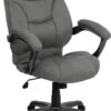 High Back Gray Microfiber Contemporary Executive Swivel Chair With Arms - By Flash Furniture - Madison Seating -Executive Chairs Sales High Back Gray Microfiber Contemporary Executive Swivel Chair with Arms by Flash Furniture