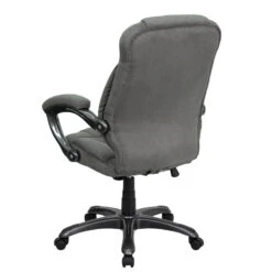 High Back Gray Microfiber Contemporary Executive Swivel Chair With Arms - By Flash Furniture - Madison Seating -Executive Chairs Sales High Back Gray Microfiber Contemporary Executive Swivel Chair with Arms by Flash Furniture 3