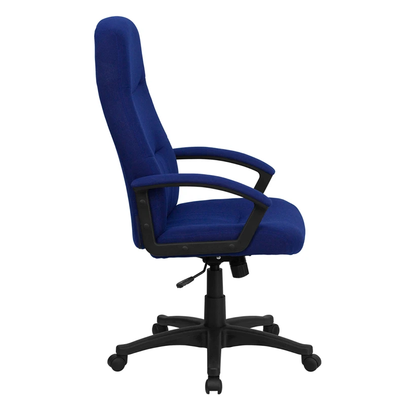 High Back Navy Blue Fabric Executive Swivel Chair With Arms - By Flash Furniture - Madison Seating 5 High Back Navy Blue Fabric Executive Swivel Chair With Arms - By Flash Furniture - Madison Seating - Image 3