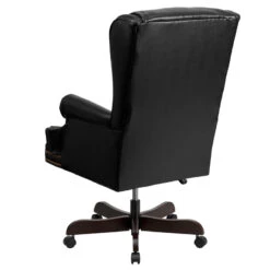 High Back Traditional Tufted Black Leather Executive Swivel Chair With Arms - By Flash Furniture - Madison Seating -Executive Chairs Sales High Back Traditional Tufted Black Leather Executive Swivel Chair with Arms by Flash Furniture 2 2