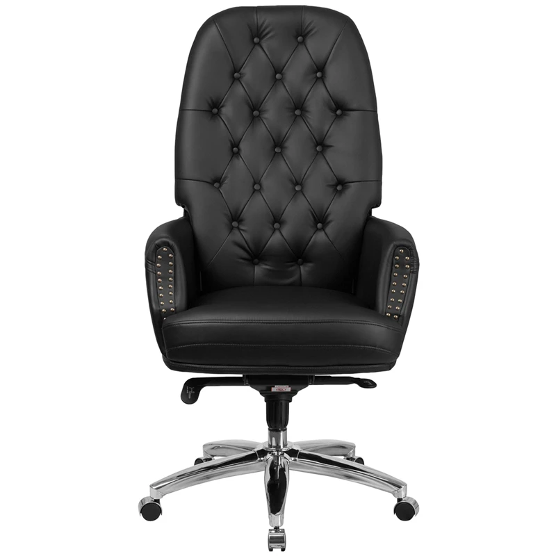 High Back Traditional Tufted Black Leather Multifunction Executive Swivel Chair With Arms - By Flash Furniture - Madison Seating 6 High Back Traditional Tufted Black Leather Multifunction Executive Swivel Chair With Arms - By Flash Furniture - Madison Seating - Image 4