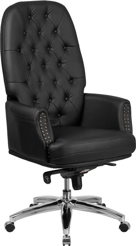 High Back Traditional Tufted Black Leather Multifunction Executive Swivel Chair With Arms - By Flash Furniture - Madison Seating 3 High Back Traditional Tufted Black Leather Multifunction Executive Swivel Chair With Arms - By Flash Furniture - Madison Seating