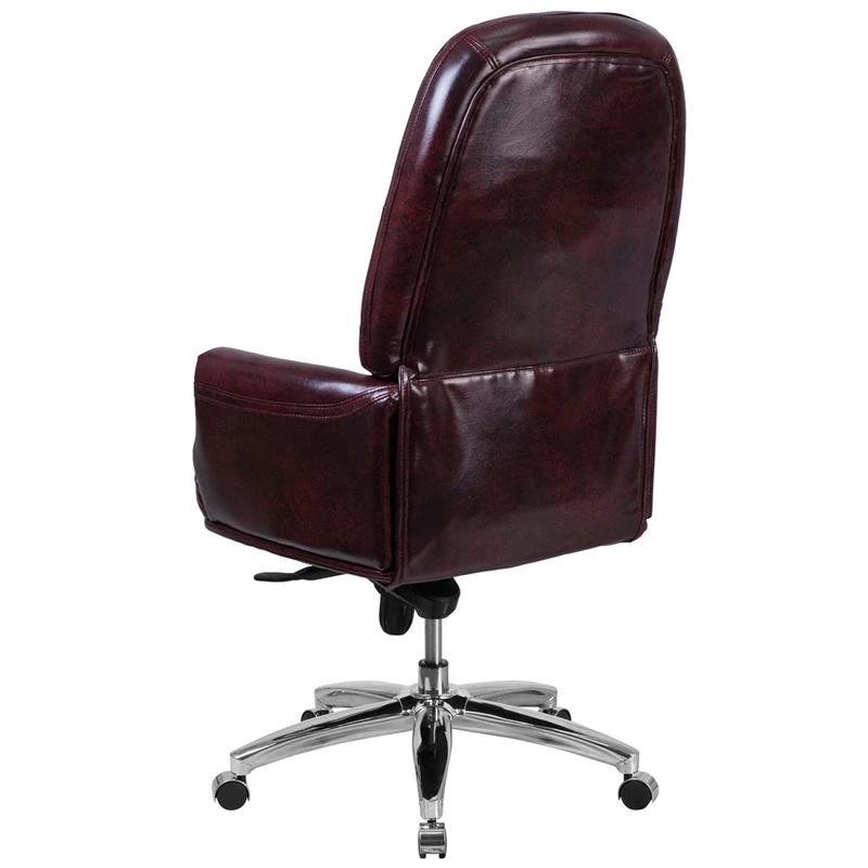 High Back Traditional Tufted Burgundy Leather Multifunction Executive Swivel Chair With Arms - By Flash Furniture - Madison Seating 5 High Back Traditional Tufted Burgundy Leather Multifunction Executive Swivel Chair With Arms - By Flash Furniture - Madison Seating - Image 3