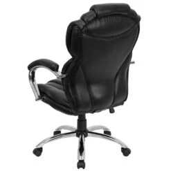 High Back Transitional Style Black Leather Executive Swivel Chair With Arms - By Flash Furniture - Madison Seating -Executive Chairs Sales High Back Transitional Style Black Leather Executive Swivel Chair with Arms by Flash Furniture 3