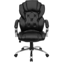 High Back Transitional Style Black Leather Executive Swivel Chair With Arms - By Flash Furniture - Madison Seating -Executive Chairs Sales High Back Transitional Style Black Leather Executive Swivel Chair with Arms by Flash Furniture 5