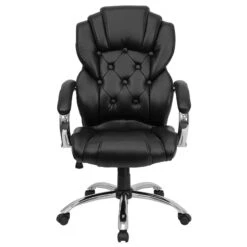 High Back Transitional Style Black Leather Executive Swivel Chair With Arms - By Flash Furniture - Madison Seating -Executive Chairs Sales High Back Transitional Style Black Leather Executive Swivel Chair with Arms by Flash Furniture 6