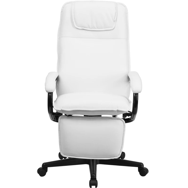 High Back White Leather Executive Reclining Swivel Chair With Arms - By Flash Furniture - Madison Seating 6 High Back White Leather Executive Reclining Swivel Chair With Arms - By Flash Furniture - Madison Seating - Image 4