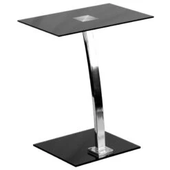 Laptop Computer Desk With Silk Black Tempered Glass Top - By Flash Furniture - Madison Seating