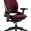 Leap Chair V2 In Burgundy Fabric By Steelcase - Madison Seating -Executive Chairs Sales Leap Chair V2 by Steelcase Fabric Burgundy