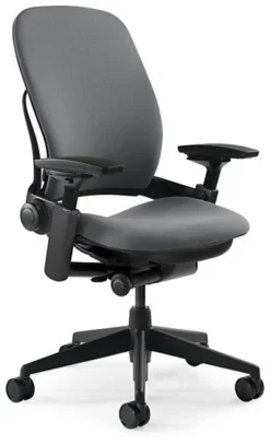 Leap Chair V2 In Coal Fabric By Steelcase - Madison Seating