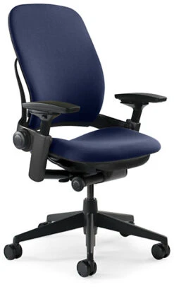 Leap Chair V2 In Indigo Fabric By Steelcase - Madison Seating