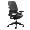 Leap Chair V2 In Black Leather By Steelcase - Madison Seating -Executive Chairs Sales Leap Chair V2 by Steelcase Leather Jet Black