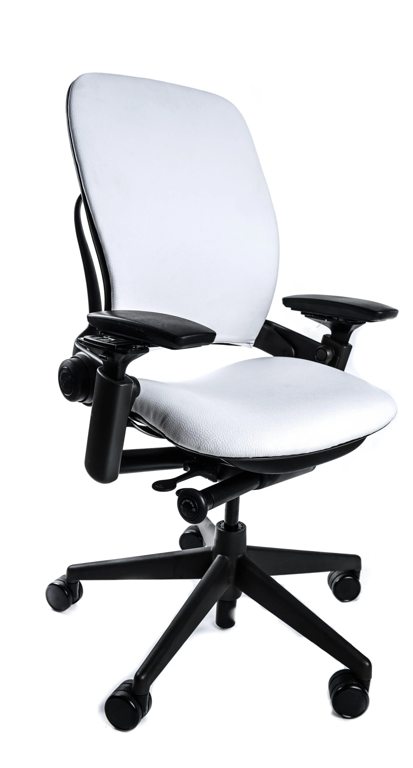 Leap Chair V2 In White Leather By Steelcase - Madison Seating 3 Leap Chair V2 In White Leather By Steelcase - Madison Seating