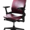 Leap Chair V2 In Burgundy Leather By Steelcase - Madison Seating -Executive Chairs Sales Leap Chair V2 by Steelcase Leather Rich Burgundy scaled 1