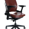Leap Chair V2 In Brown Leather By Steelcase - Madison Seating -Executive Chairs Sales Leap Chair V2 by Steelcase Leather Saddle Brown scaled 1