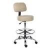 Medical Drafting Stool With Beige Caressoft Upholstery By Boss Office Products - Madison Seating -Executive Chairs Sales Medical Drafting Stool with Beige Caressoft Upholstery by Boss Office Products