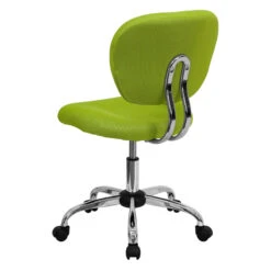 Mid-Back Apple Green Mesh Swivel Task Chair With Chrome Base - By Flash Furniture - Madison Seating -Executive Chairs Sales Mid Back Apple Green Mesh Swivel Task Chair with Chrome Base by Flash Furniture 2