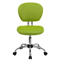 Mid-Back Apple Green Mesh Swivel Task Chair With Chrome Base - By Flash Furniture - Madison Seating -Executive Chairs Sales Mid Back Apple Green Mesh Swivel Task Chair with Chrome Base by Flash Furniture 3