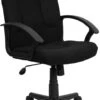 Mid-Back Black Fabric Executive Swivel Chair With Nylon Arms - By Flash Furniture - Madison Seating 2 Mid-Back Black Fabric Executive Swivel Chair With Nylon Arms - By Flash Furniture - Madison Seating -Executive Chairs Sales Mid Back Black Fabric Executive Swivel Chair with Nylon Arms by Flash Furniture
