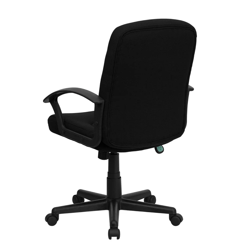 Mid-Back Black Fabric Executive Swivel Chair With Nylon Arms - By Flash Furniture - Madison Seating 7 Mid-Back Black Fabric Executive Swivel Chair With Nylon Arms - By Flash Furniture - Madison Seating - Image 5