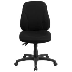 Mid-Back Black Fabric Multifunction Ergonomic Swivel Task Chair - By Flash Furniture - Madison Seating -Executive Chairs Sales Mid Back Black Fabric Multifunction Ergonomic Swivel Task Chair by Flash Furniture 3 2