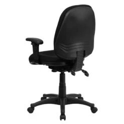 Mid-Back Black Fabric Multifunction Executive Swivel Chair With Adjustable Arms - By Flash Furniture - Madison Seating -Executive Chairs Sales Mid Back Black Fabric Multifunction Executive Swivel Chair with Adjustable Arms by Flash Furniture 3