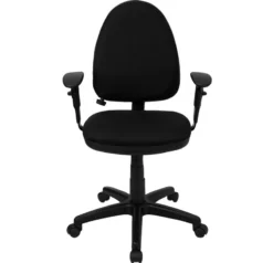 Mid-Back Black Fabric Multifunction Swivel Task Chair With Adjustable Lumbar Support And Adjustable Arms - By Flash Furniture - Madison Seating -Executive Chairs Sales Mid Back Black Fabric Multifunction Swivel Task Chair with Adjustable Lumbar Support and Adjustable Arms by Flash Furniture 5