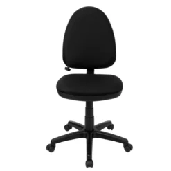 Mid-Back Black Fabric Multifunction Swivel Task Chair With Adjustable Lumbar Support - By Flash Furniture - Madison Seating -Executive Chairs Sales Mid Back Black Fabric Multifunction Swivel Task Chair with Adjustable Lumbar Support by Flash Furniture 6